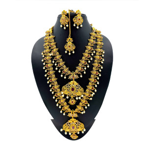 Vibrant Temple Jewellery Set