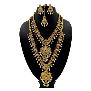 Elegant Temple Jewellery Set