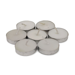Plain White Tealight Candles – Set of 7