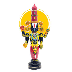 Etikoppaka Standing Lord Venkateswara Wooden Idol