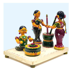 Etikoppaka Traditional Village Women Kitchen Set – Wooden Toy