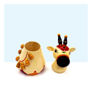 Etikoppaka Cow Puzzle Toy – Handcrafted Wooden Decorative Toy