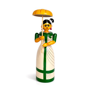 Etikoppaka Kerala Woman Figurine