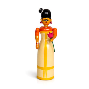 Etikoppaka Kerala Woman Figurine