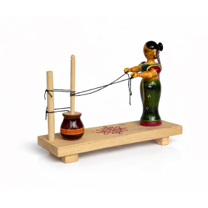 Etikoppaka Churning Woman Toy