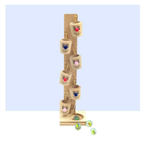 Etikoppaka Wooden Marble Drop Game – Handcrafted Educational Toy