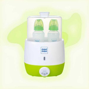 Mee Mee Electric Steam Sterilizer – 2 Bottle Capacity (Green)