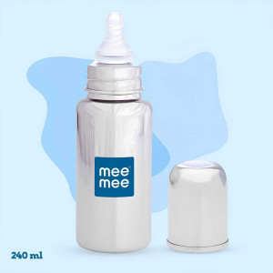 Mee Mee Premium Stainless Steel Feeding Bottle – 240ml