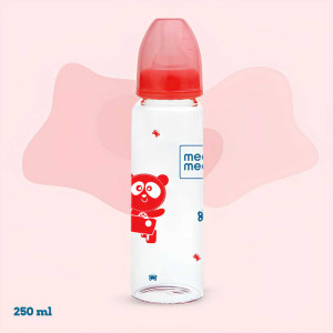 Mee Mee BPA-Free Printed Feeding Bottle – 250ml (Red Panda)