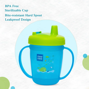 Mee Mee Hard Spout Training Sipper Cup – BPA Free, Leakproof (Blue & Green)