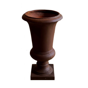 Classic Brown Cement Urn Planter