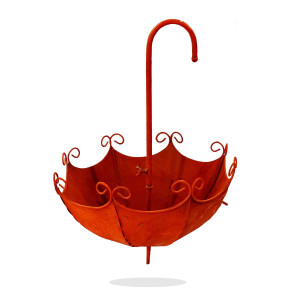 Decorative Iron Umbrella Planter