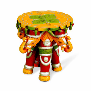 Four Elephant Base Decorative Garden Pot