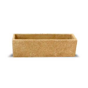 Rectangular Cement Planter – Rustic Finish - Medium
