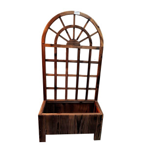 Wooden Trellis Planter Box