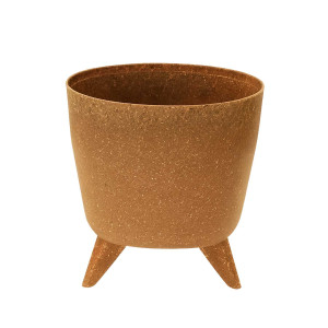 Brown Fiber Tripod Planter – Small