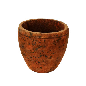 Rustic Round Cement Planter