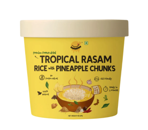 Tropical Rasam Rice with Pineapple Chunks