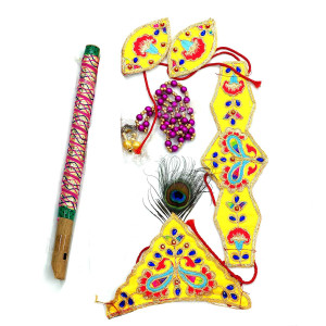 Lord Krishna Fancy Decoration Set – 6 Pieces | Villege Breeze