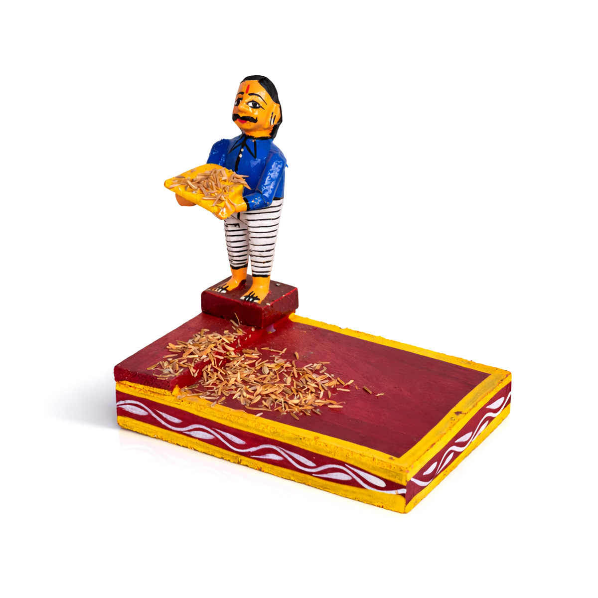 Kondapalli Farmer Sorting Paddy Figurine