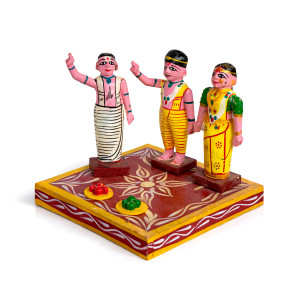 Traditional Village Gathering Folk Scene