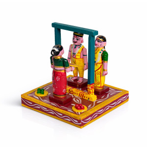 Wedding Garland Exchange Ceremony Scene