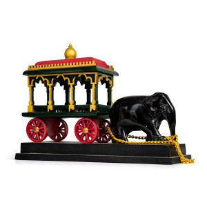 Royal Elephant Chariot Procession Figurine