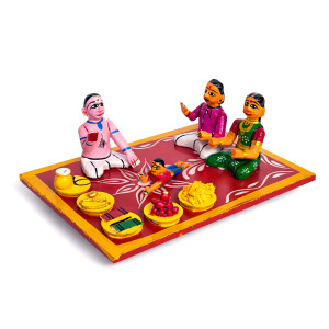 Annaprasana Ceremony Wooden Figurine Set