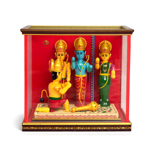 Rama Pattabhishekam Wooden Figurine