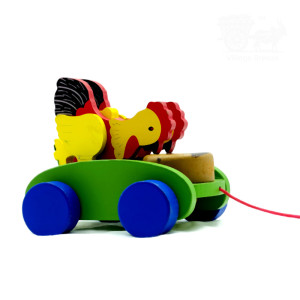Wooden Hen Pull Toy