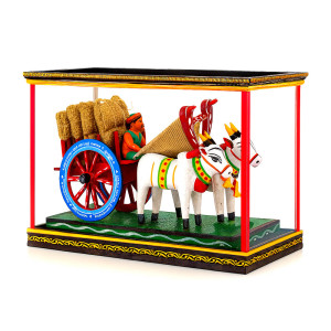 Traditional Indian Bullock Cart Showpiece