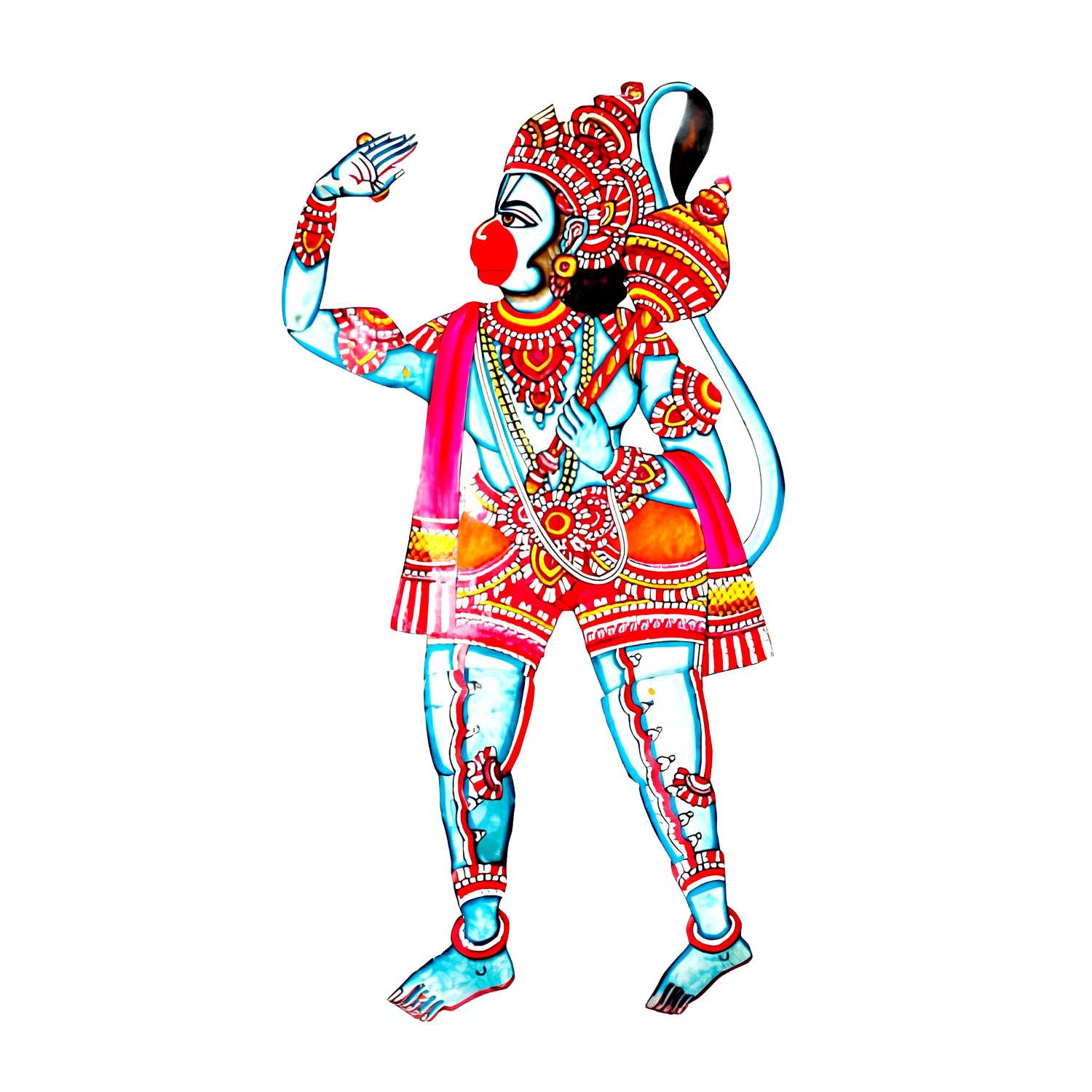 Leather Puppetry Lord Hanuman – Small