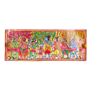 Leather Puppetry Wall Art – Ramayana Vanarasena Scene
