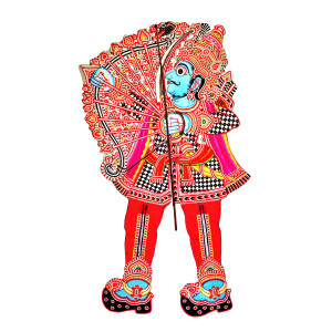 Leather Puppetry Lord Ram with Bow – 5 Feet