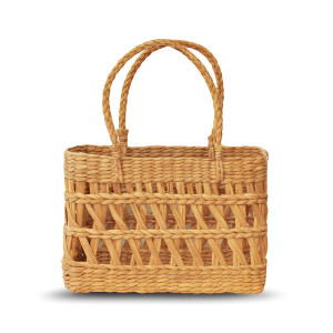 Kouna Handwoven Rectangular Basket Tote