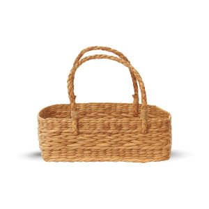 Kouna Handwoven Rectangular Basket with Handles