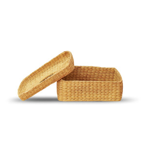 Kouna Handwoven Rectangular Storage Box with Lid