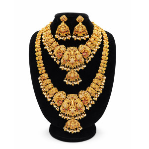 Grand Nakshi Bridal Necklace Set