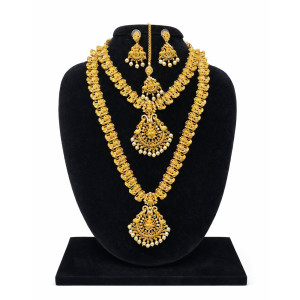 Lightweight Nakshi Temple Necklace Set