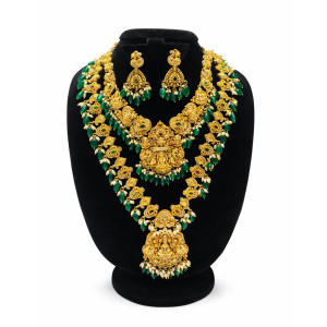 Traditional Nakshi Temple Necklace Set