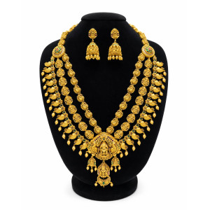 Traditional Nakshi Temple Necklace Set