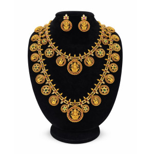 Classic Nakshi Lakshmi Necklace Set