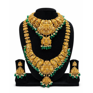 Premium Nakshi Bridal Necklace Set
