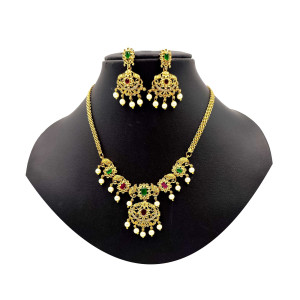 Elegant Temple Jewellery Set