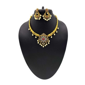 Elegant Temple Jewellery Set