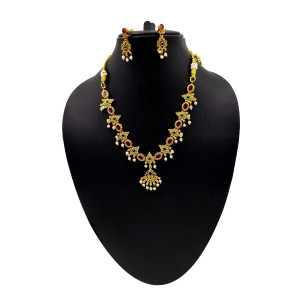 Elegant Temple Jewellery Set