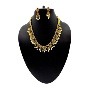 Stylish Temple Jewellery Set