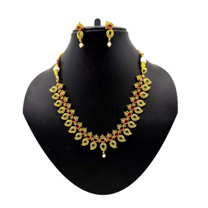 Vibrant Temple Jewellery Set