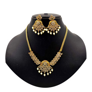 Elegant Temple Jewellery Set
