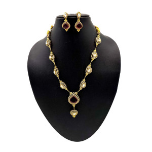 Elegant Temple Jewellery Set